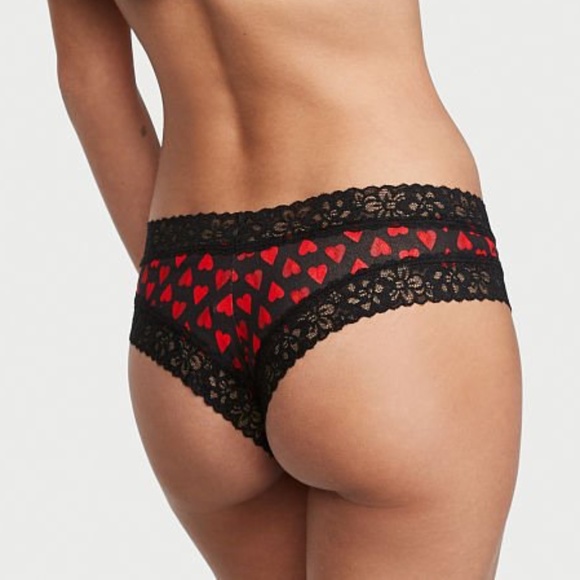 VS❤️ Lace Waist Cheeky Hearts Victoria's Secret Valentine’s Day NWT - Picture 2 of 16